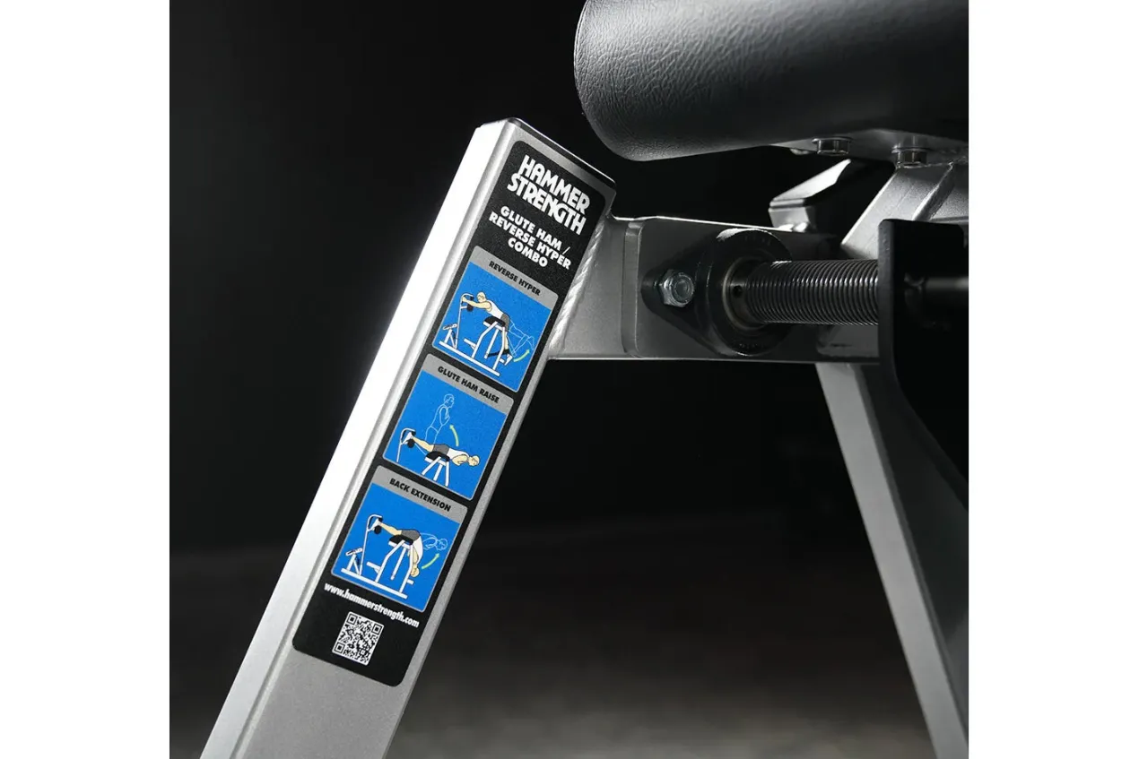 Hammer Strength Glute-Ham Reverse Hyper Combo Bench Machine