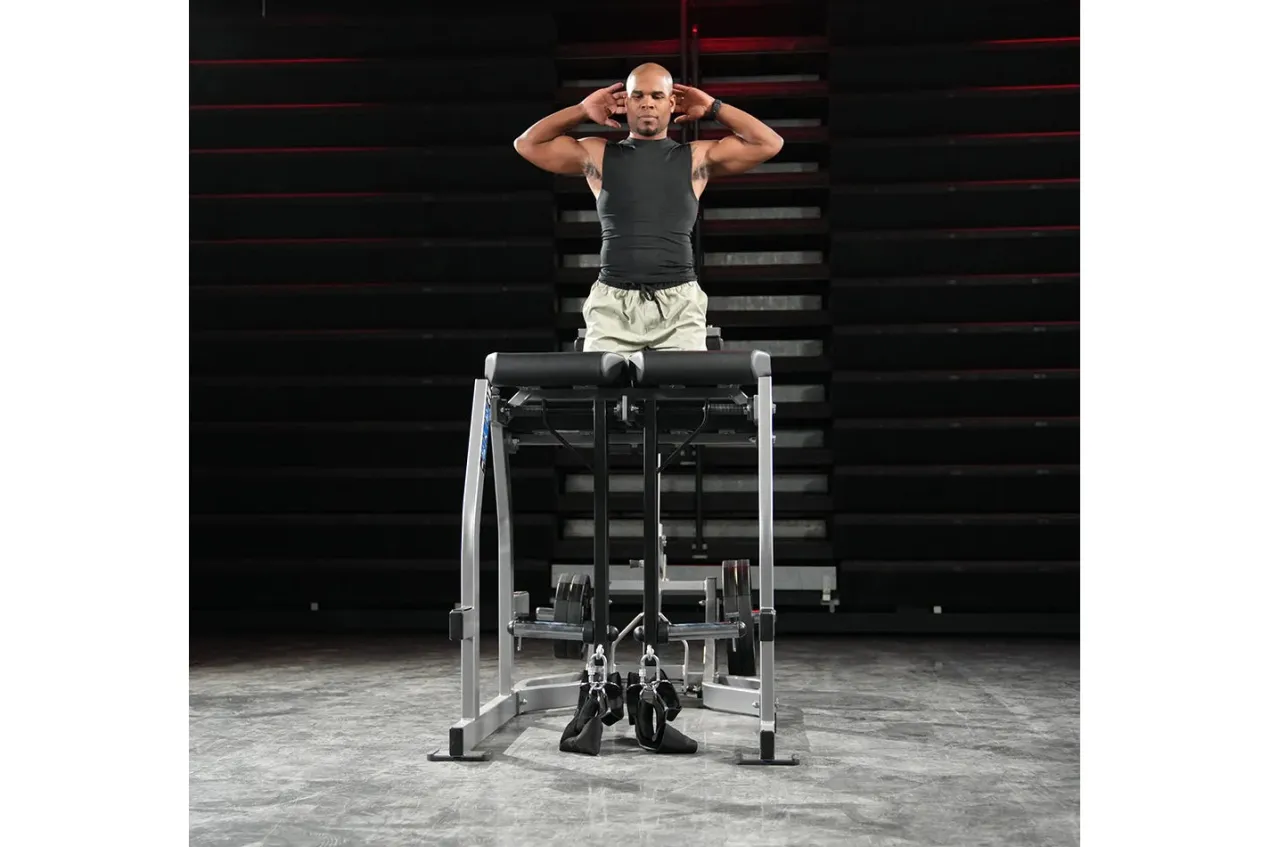 Hammer Strength Glute-Ham Reverse Hyper Combo Bench Machine