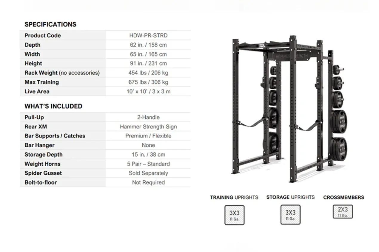 Hammer Strength HD Athletic NX Power Rack