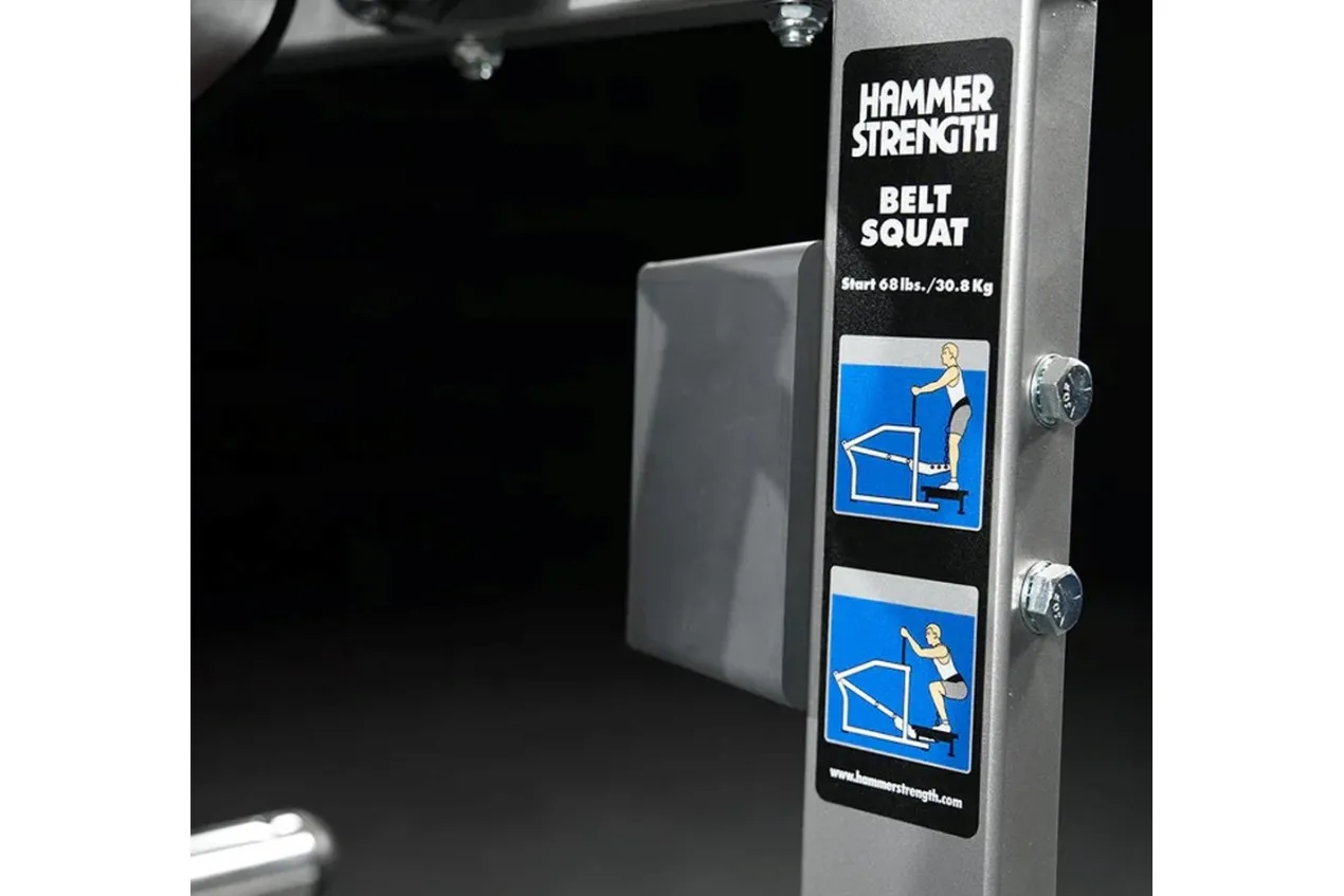 Hammer Strength Plate-Loaded Belt Squat Machine