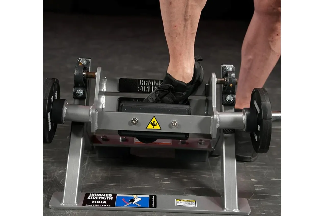 Hammer Strength Plate-Loaded Tibia Dorsi Flexion Bench Machine