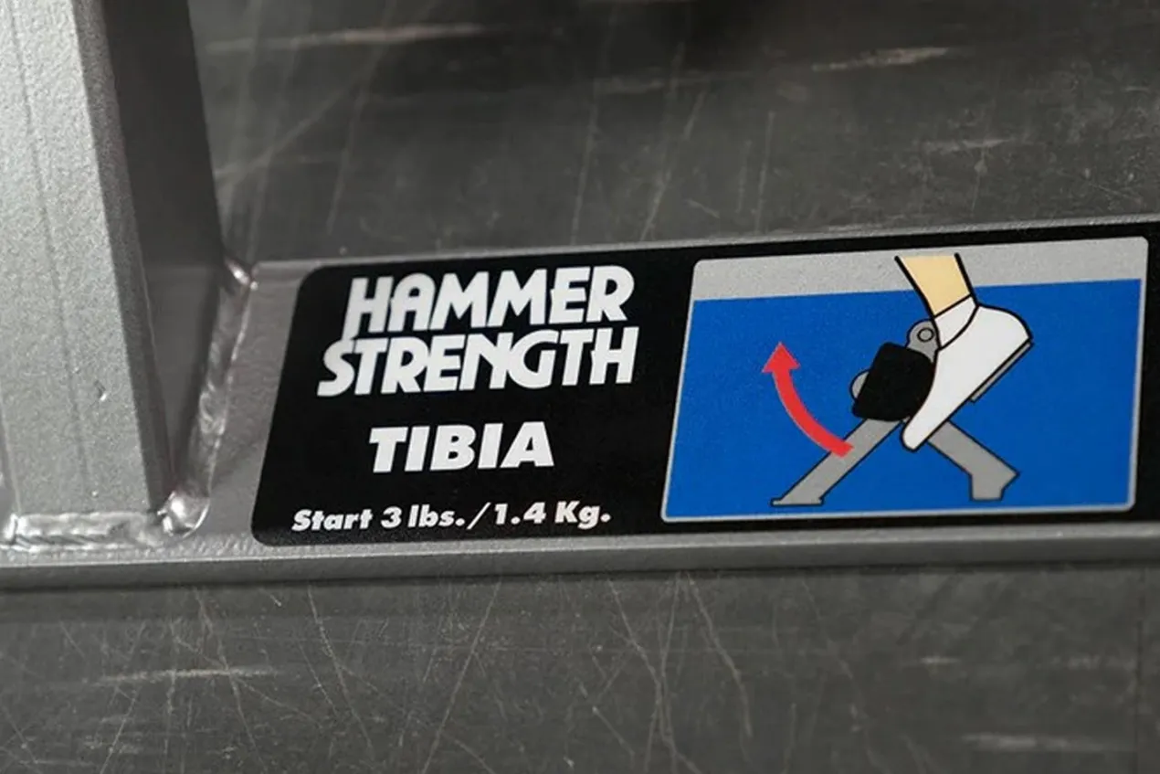 Hammer Strength Plate-Loaded Tibia Dorsi Flexion Bench Machine