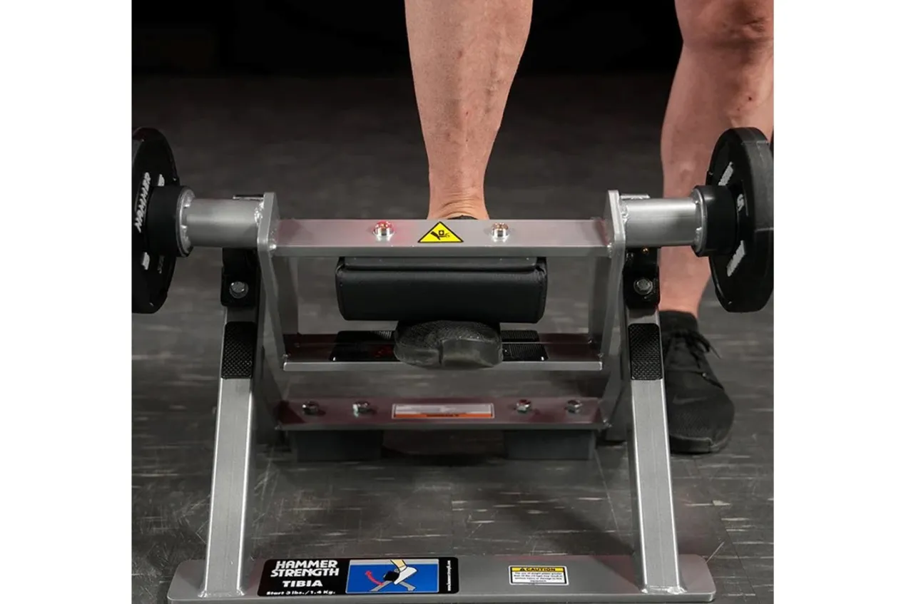 Hammer Strength Plate-Loaded Tibia Dorsi Flexion Bench Machine