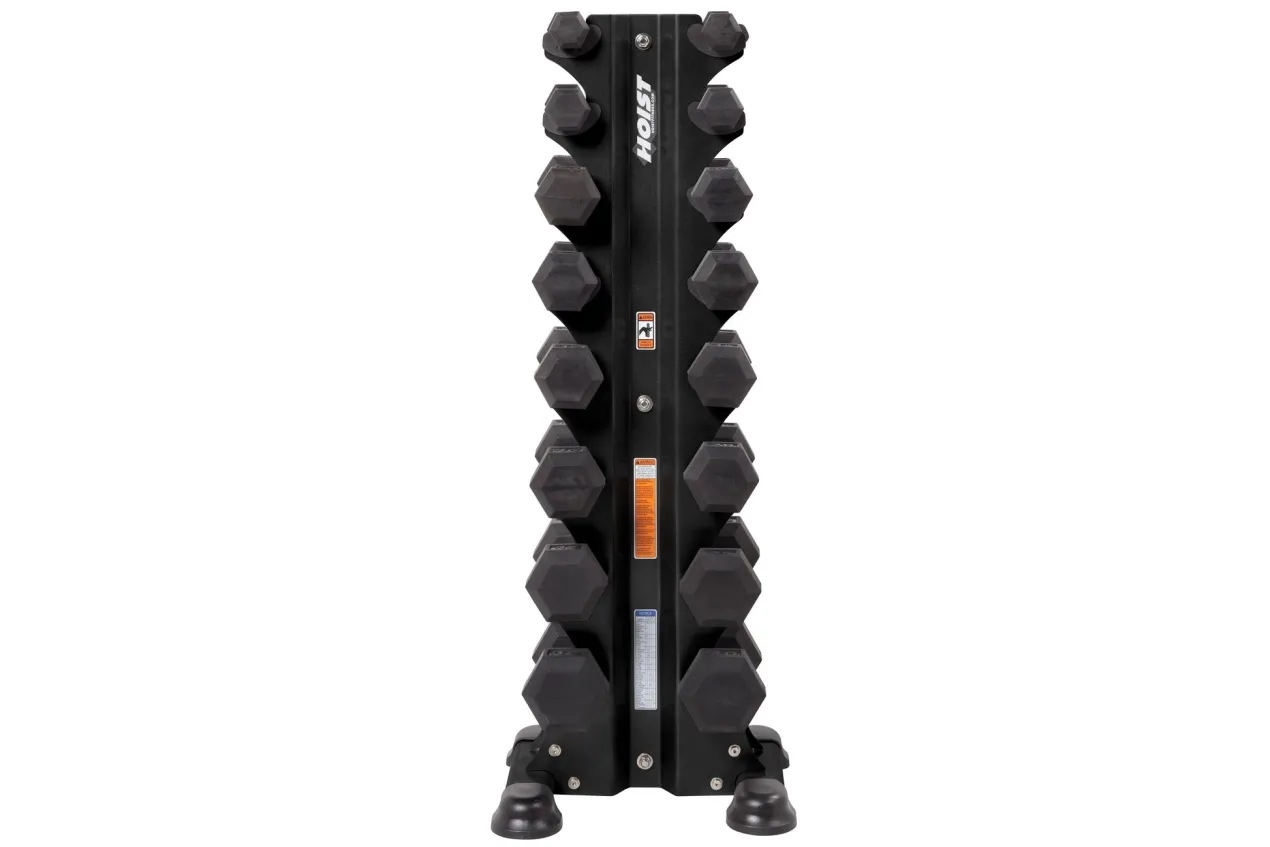 Hoist 8-Pair Vertical Dumbbell Tower Rack (HF-5460)