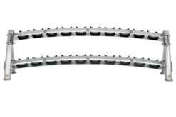 Hoist 2-Tier Horizontal Saddle Dumbbell Rack (CF-3461-2) (10-Pair)