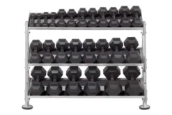 Hoist 48" 2-Tier 12+ Pair Dumbbell Rack w/ Optional 3rd Tier (HF-5461-OPT-48)
