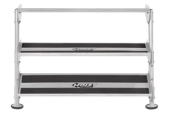 Hoist 48" 2-Tier 12+ Pair Dumbbell Rack w/ Optional 3rd Tier (HF-5461-OPT-48)