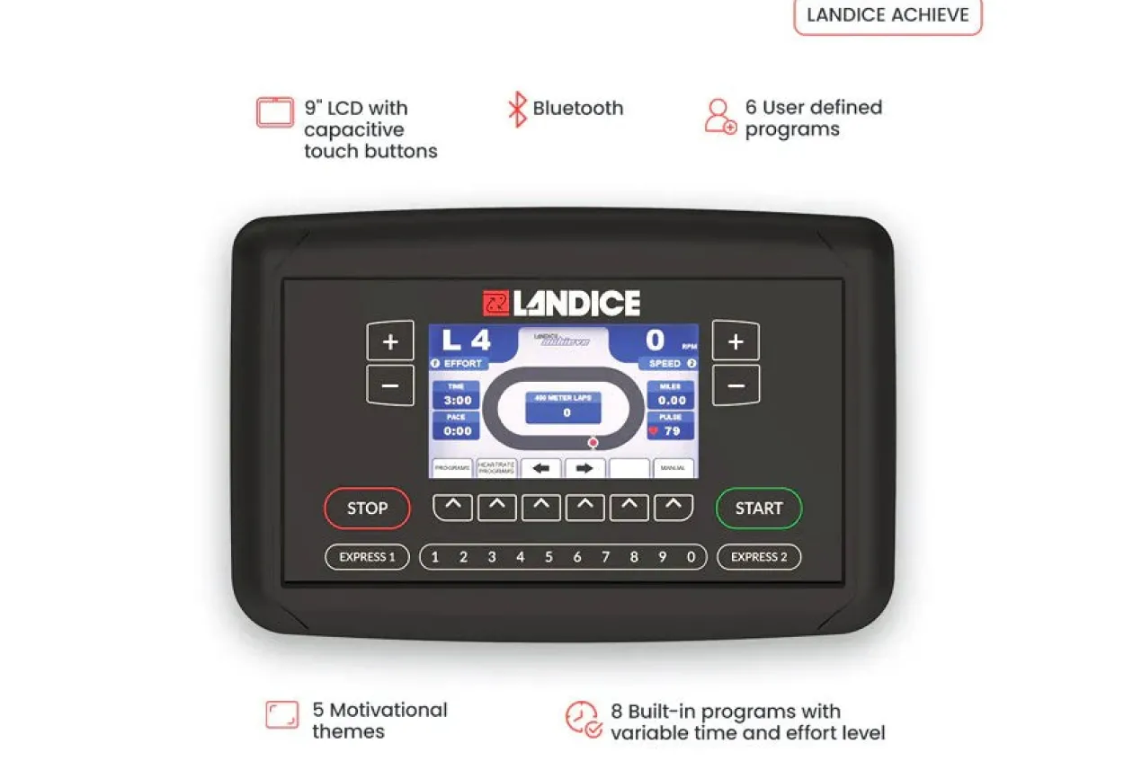 Landice U9 Commercial Upright Exercise Bike