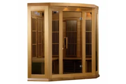Maxxus "Chaumont Edition" 3-Person Corner Near Zero EMF FAR Infrared Sauna (Cedar or Hemlock)