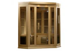 Maxxus 3-Person Corner Low EMF FAR Infrared Indoor Sauna