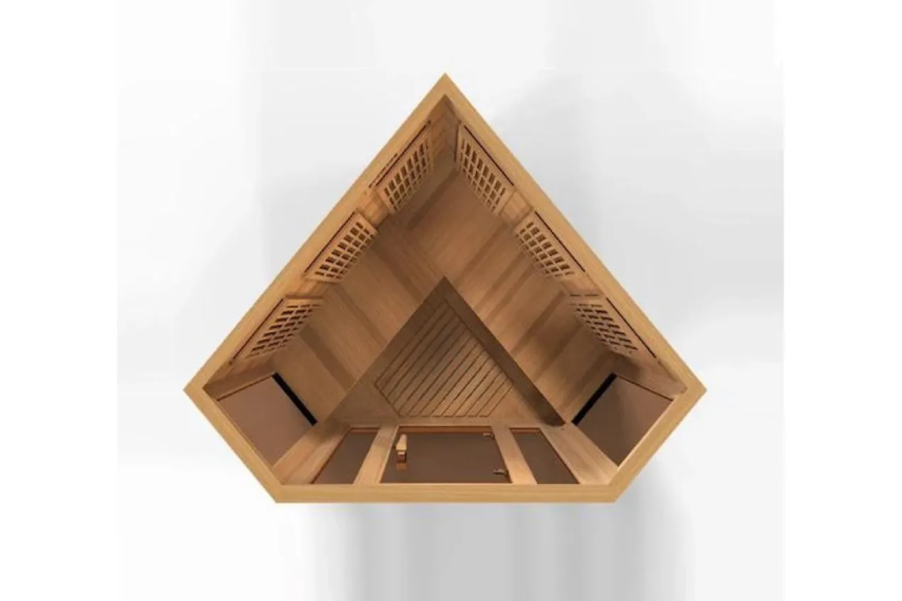 Maxxus 3-Person Corner Low EMF FAR Infrared Indoor Sauna