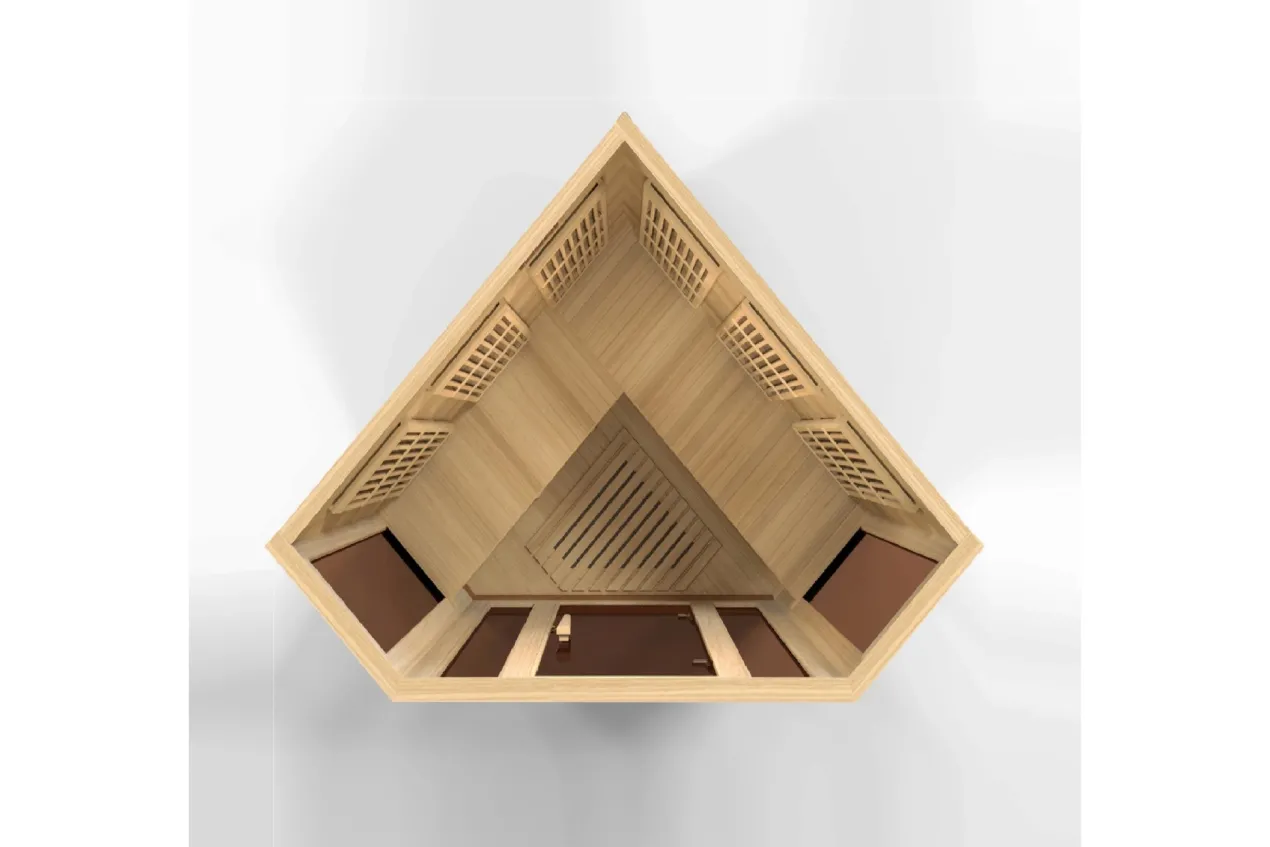 Maxxus 3-Person Corner Low EMF FAR Infrared Indoor Sauna