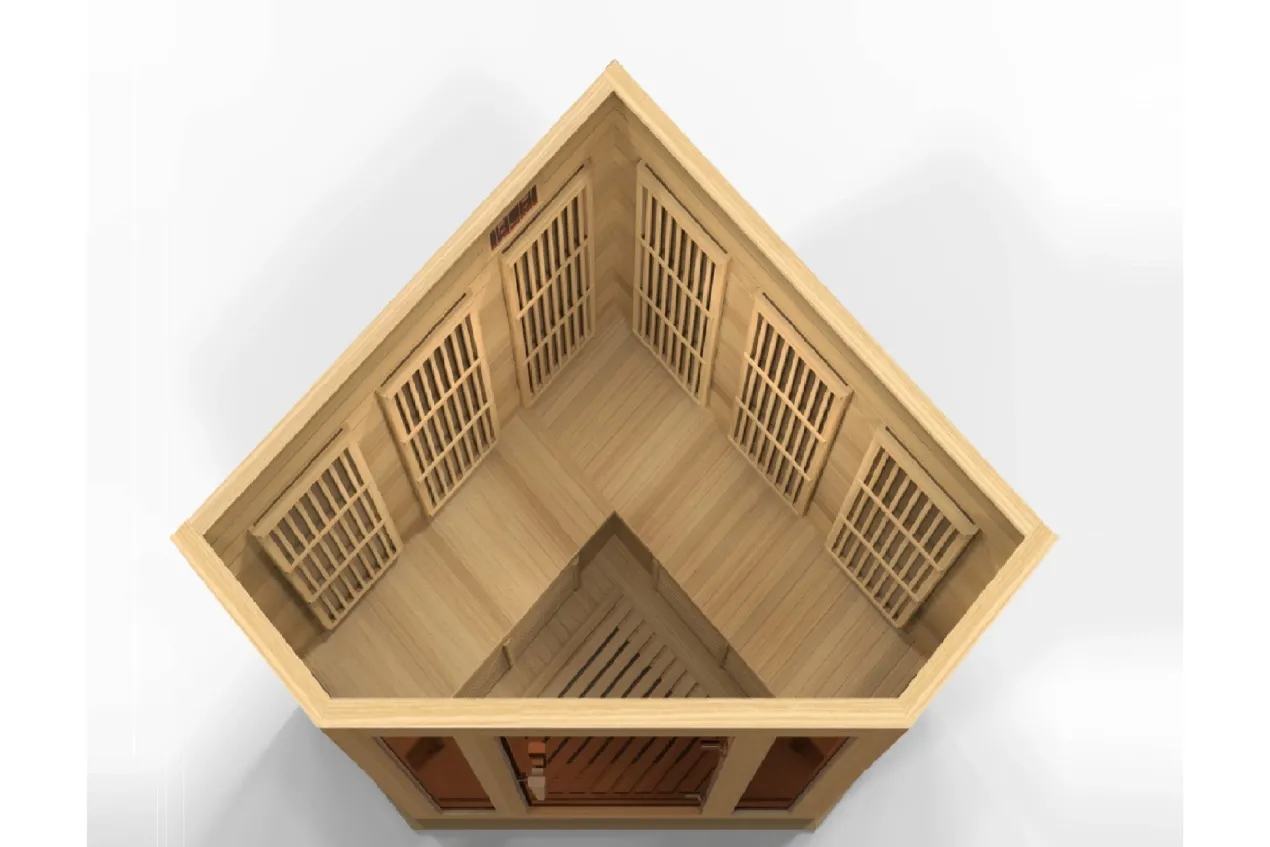 Maxxus 3-Person Corner Low EMF FAR Infrared Indoor Sauna