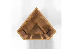 Maxxus 2026 3-Person Corner Low/Near Zero/Full Spectrum EMF FAR Infrared Sauna (Cedar or Hemlock)