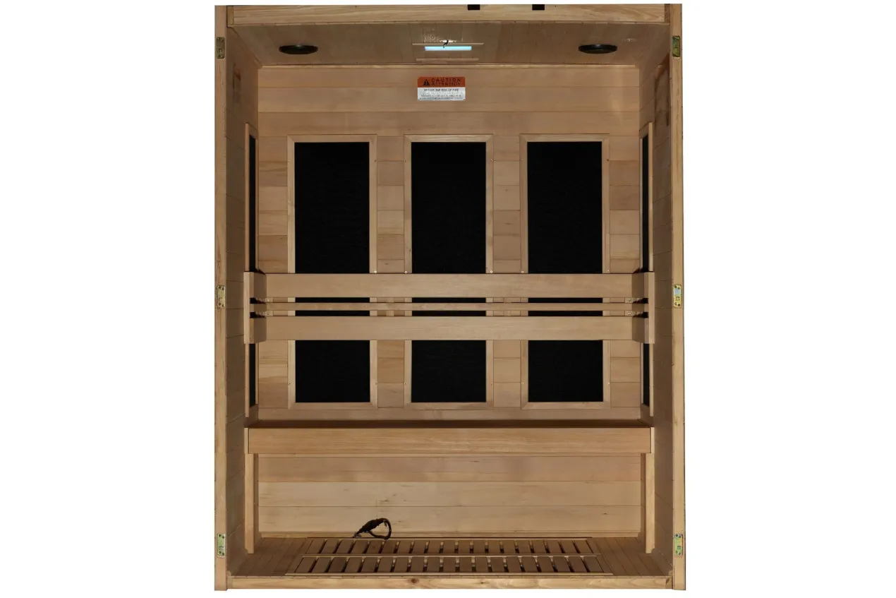 Maxxus "S-Line Elite" 3-Person Ultra Low EMF FAR Infrared Sauna