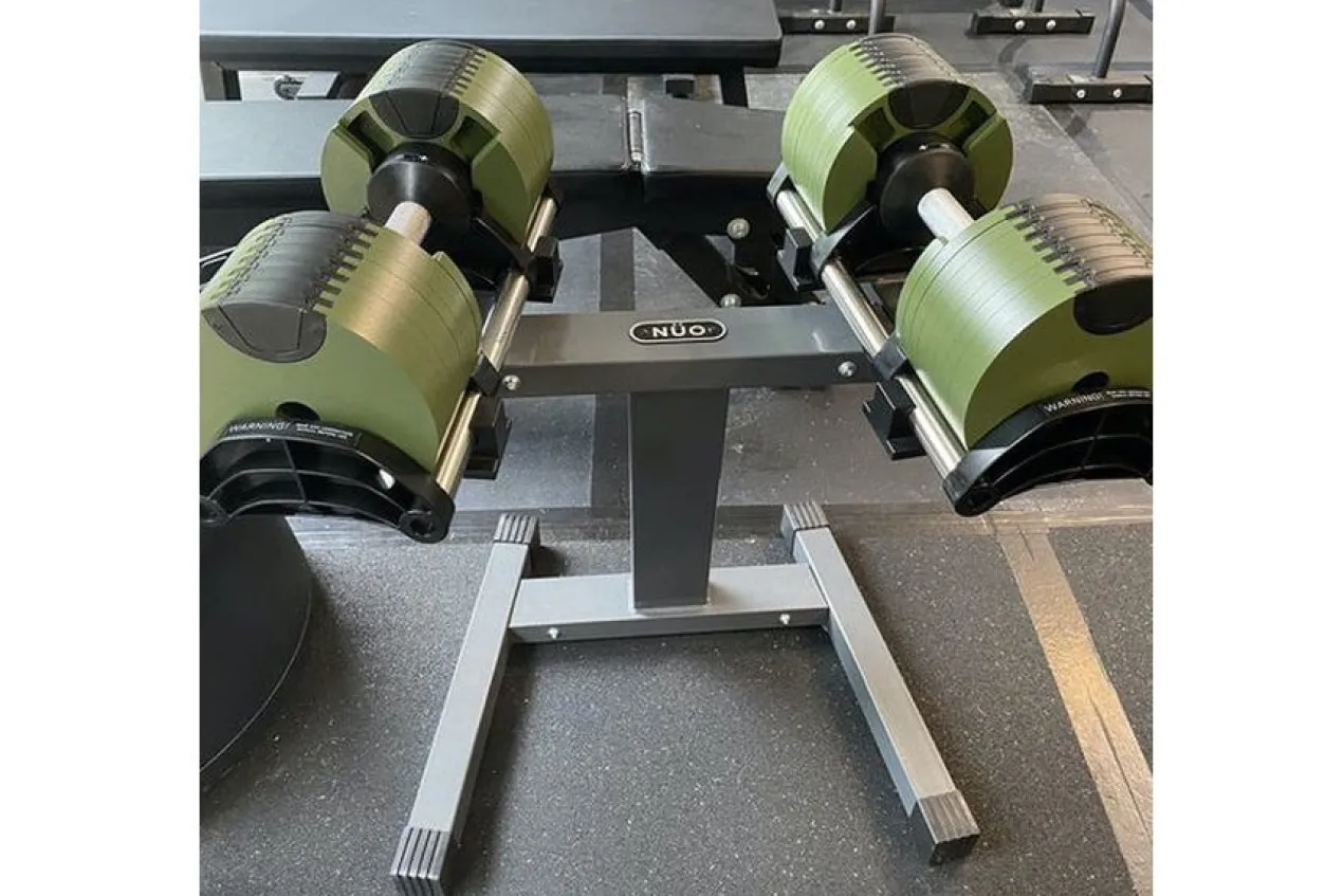 NÜOBELL Adjustable Dumbbell Stand (Steel / Single-Legged)