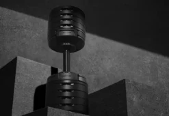 NÜOBELL 100lb Adjustable Dumbbells (Matte Black)