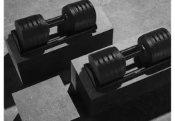 NÜOBELL 100lb Adjustable Dumbbells (Matte Black)
