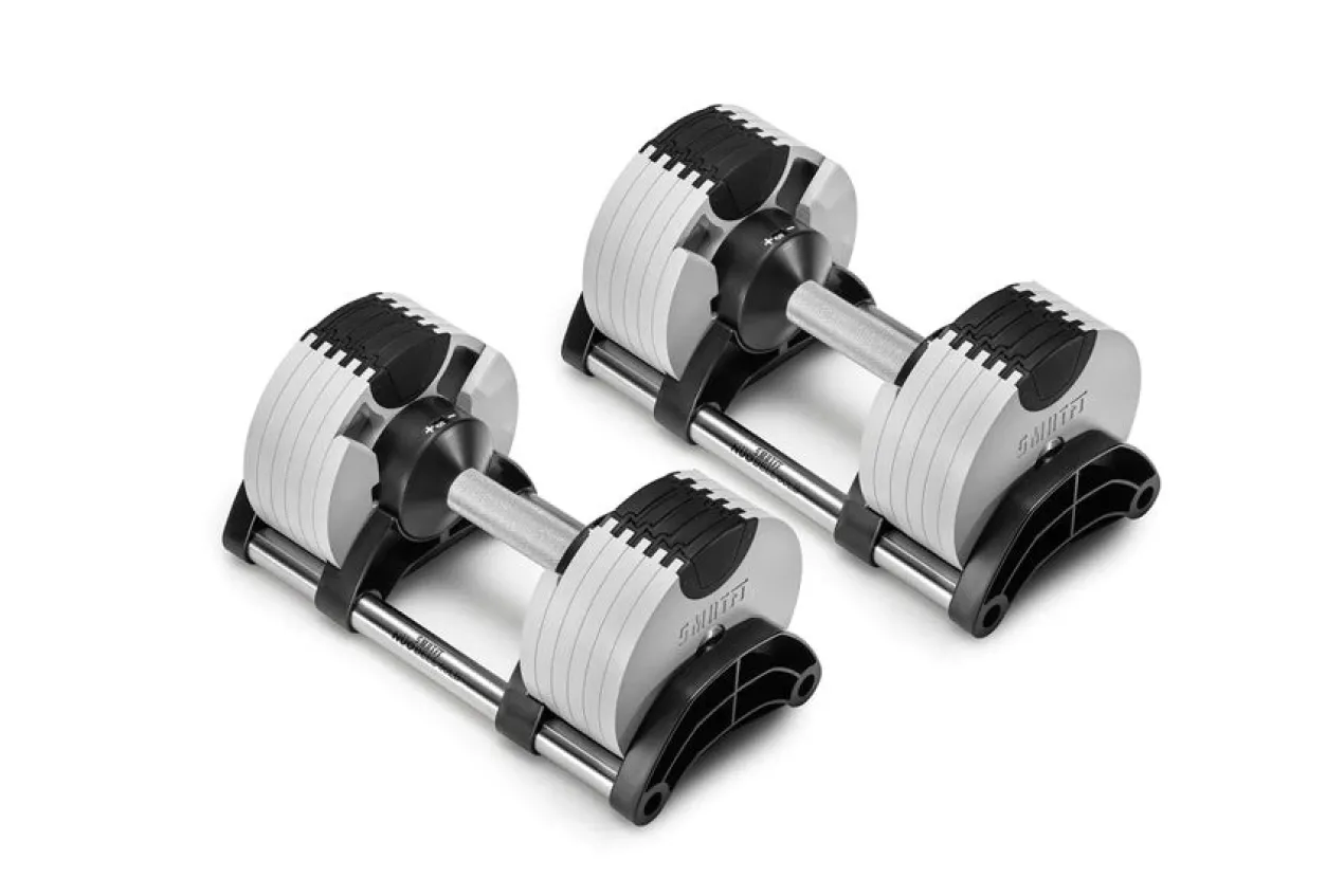 NÜOBELL 50lb Adjustable Dumbbells (Ash)
