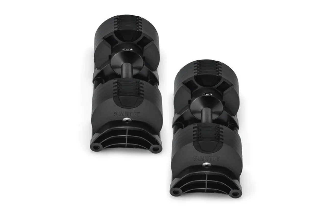 NÜOBELL 50lb Adjustable Dumbbells (Matte Black)