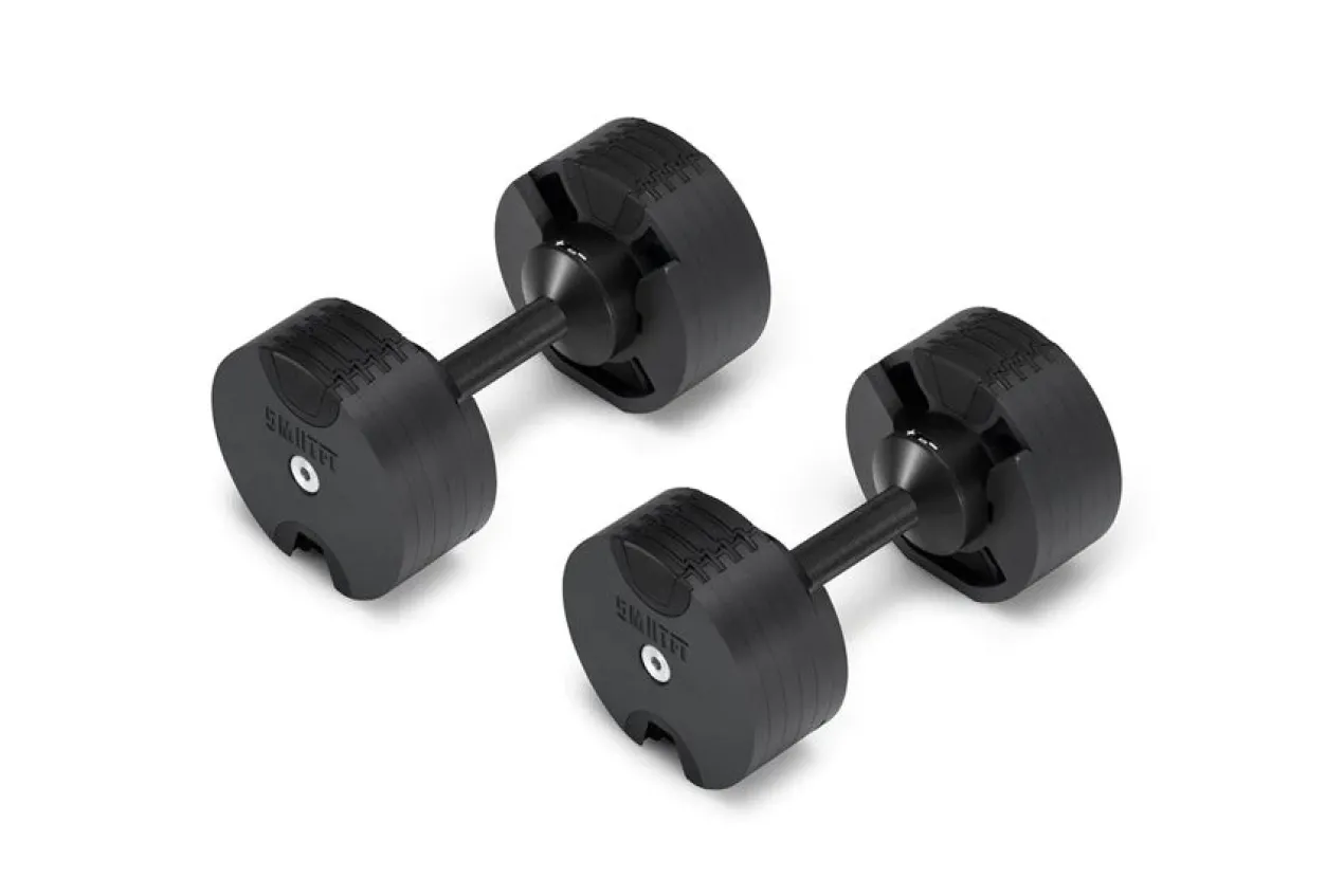 NÜOBELL 50lb Adjustable Dumbbells (Matte Black)
