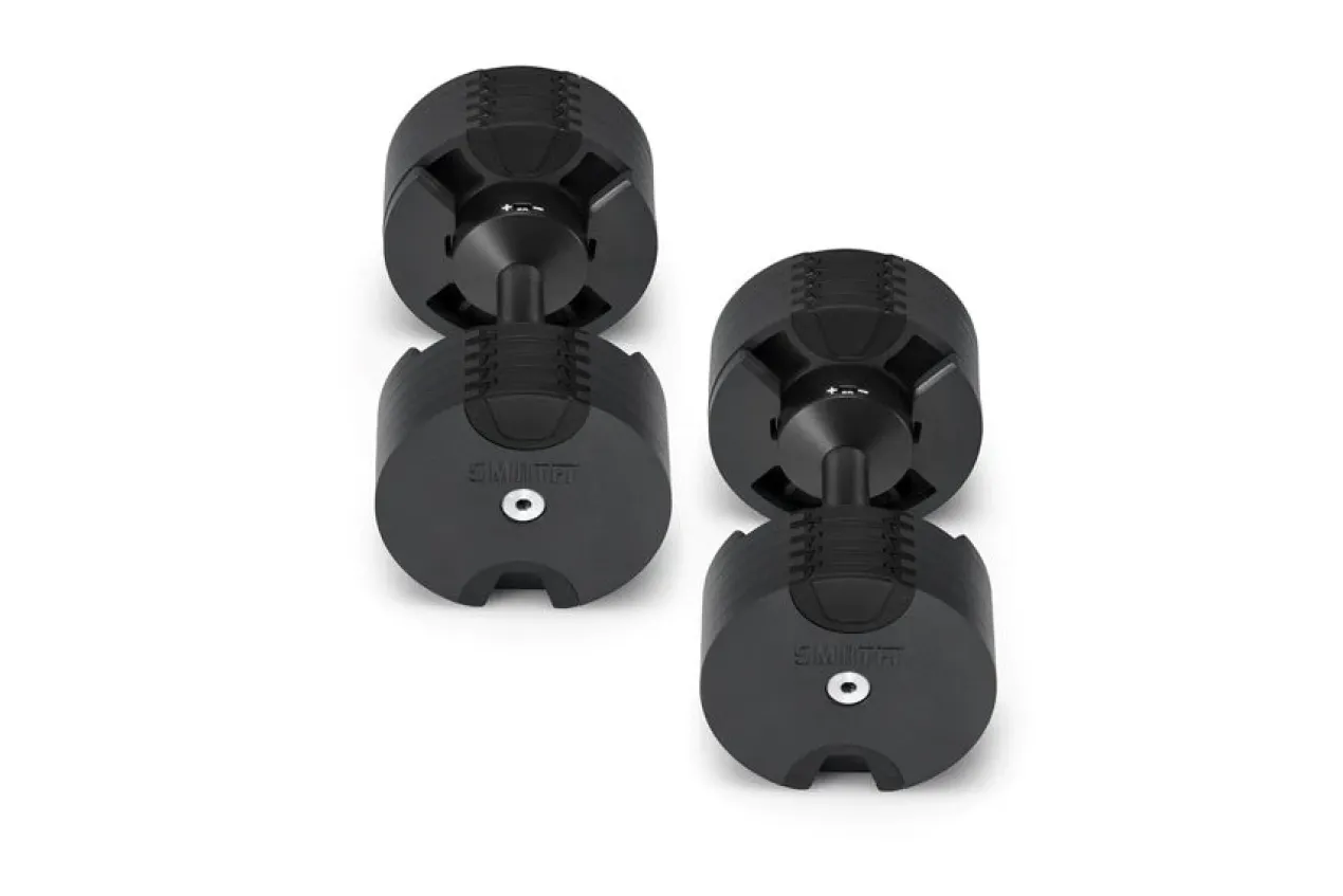 NÜOBELL 50lb Adjustable Dumbbells (Matte Black)
