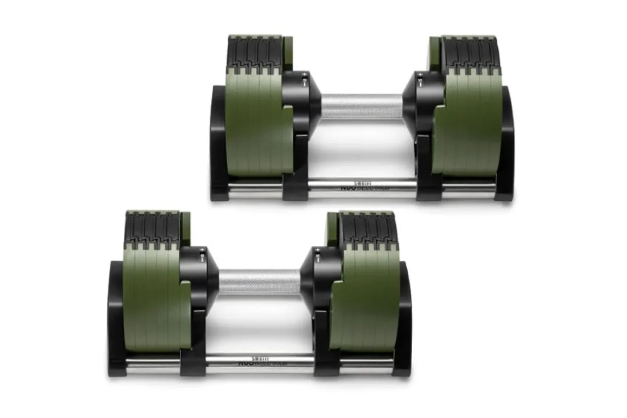 NÜOBELL 50lb Adjustable Dumbbells (Tactical)