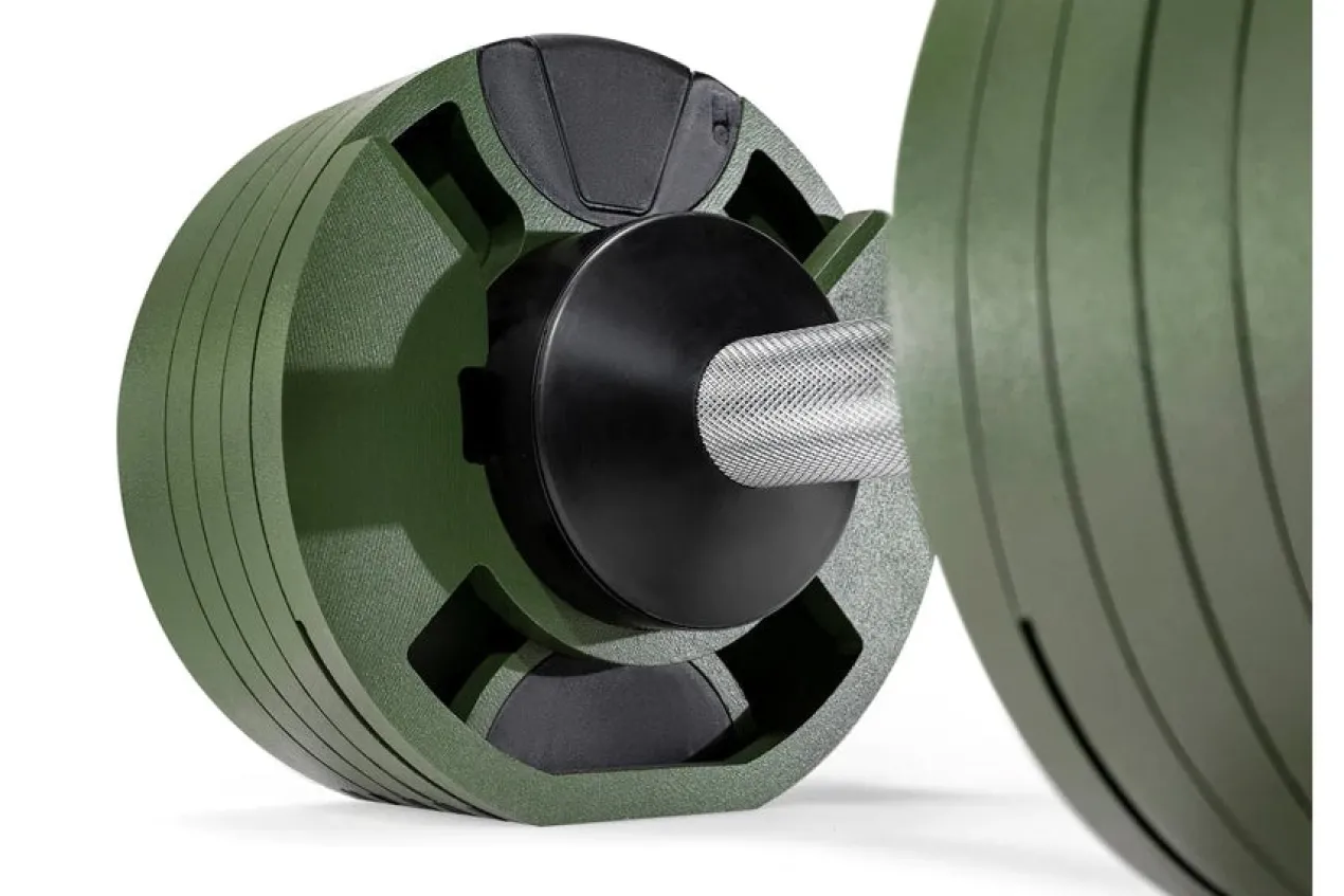 NÜOBELL 50lb Adjustable Dumbbells (Tactical)