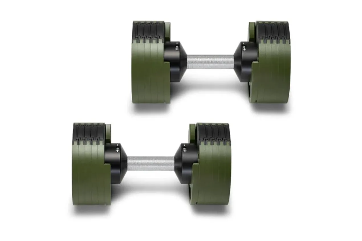 NÜOBELL 50lb Adjustable Dumbbells (Tactical)