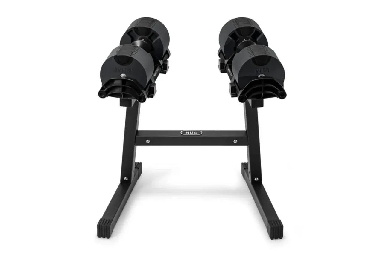 NÜOBELL 80lb Adjustable Dumbbells (Matte Black)