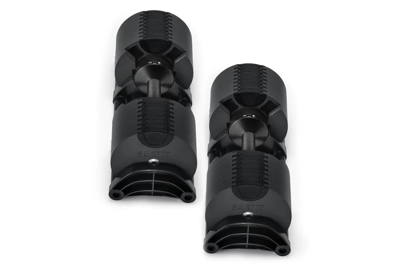 NÜOBELL 80lb Adjustable Dumbbells (Matte Black)