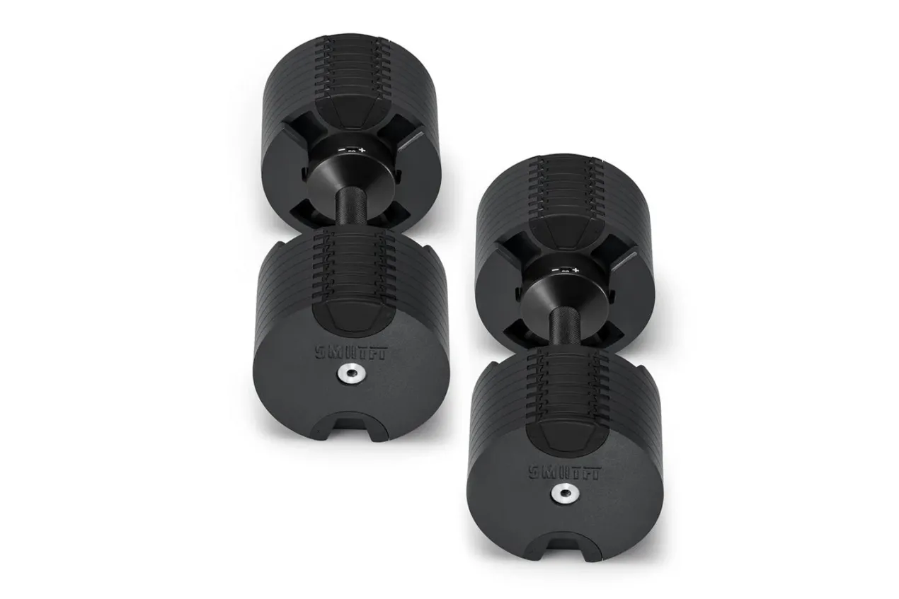 NÜOBELL 80lb Adjustable Dumbbells (Matte Black)