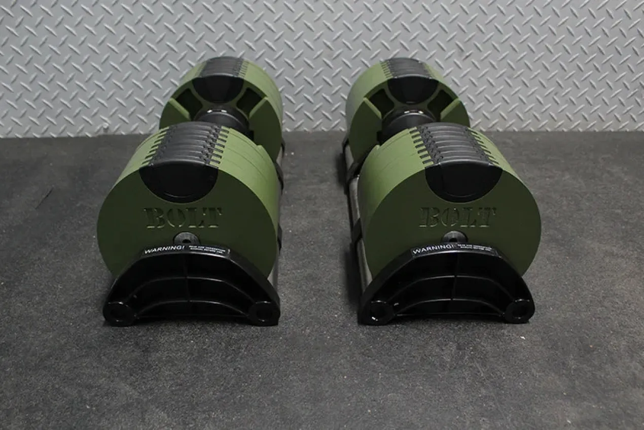 NÜOBELL 80lb Adjustable Dumbbells (Matte Black)