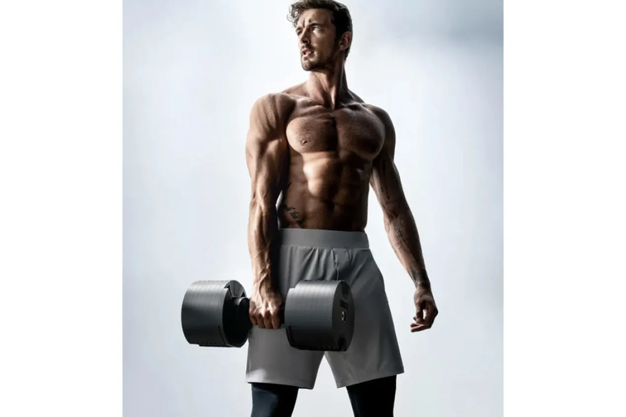 NÜOBELL 80lb Adjustable Dumbbells (Matte Black)