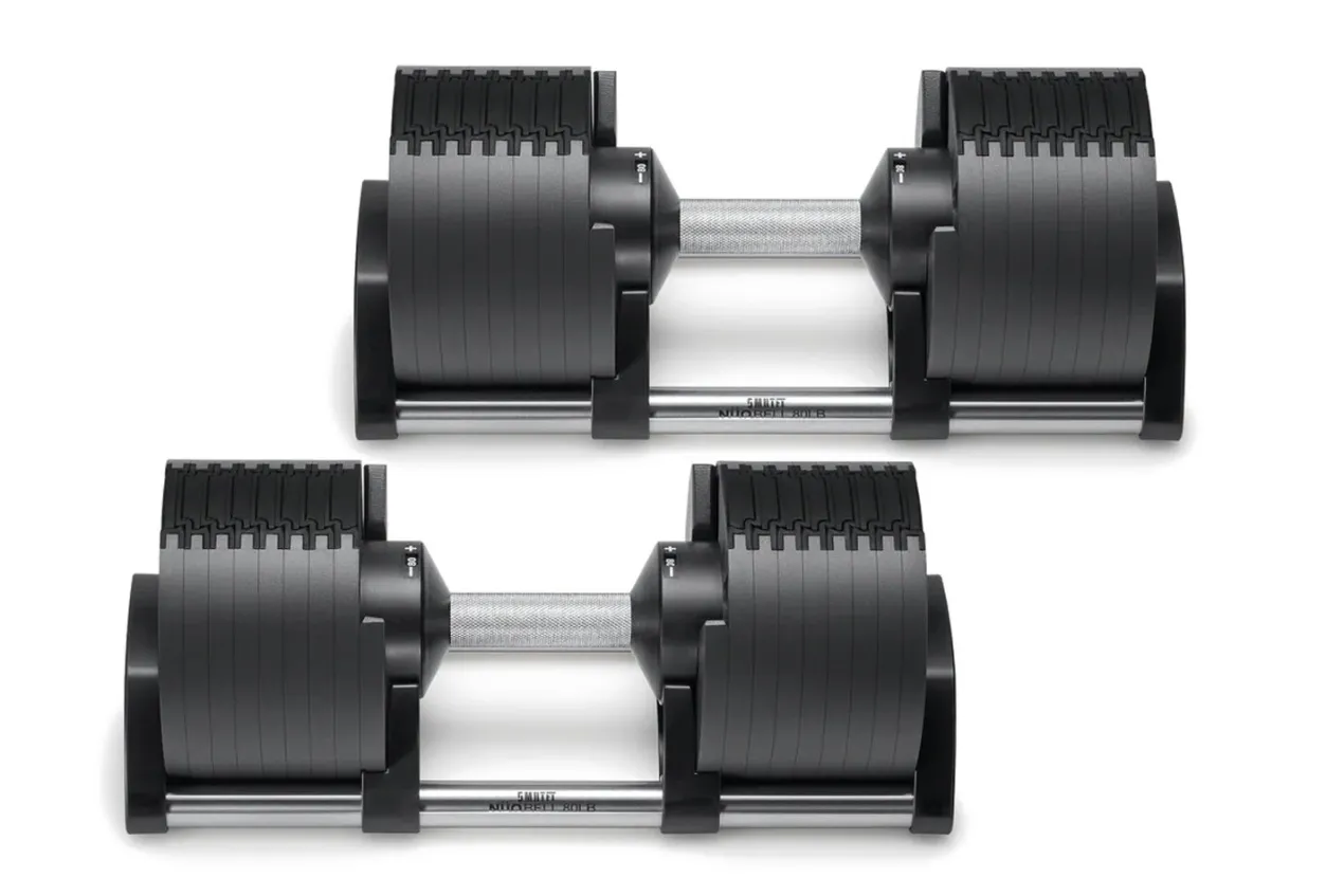 NÜOBELL 80lb Adjustable Dumbbells