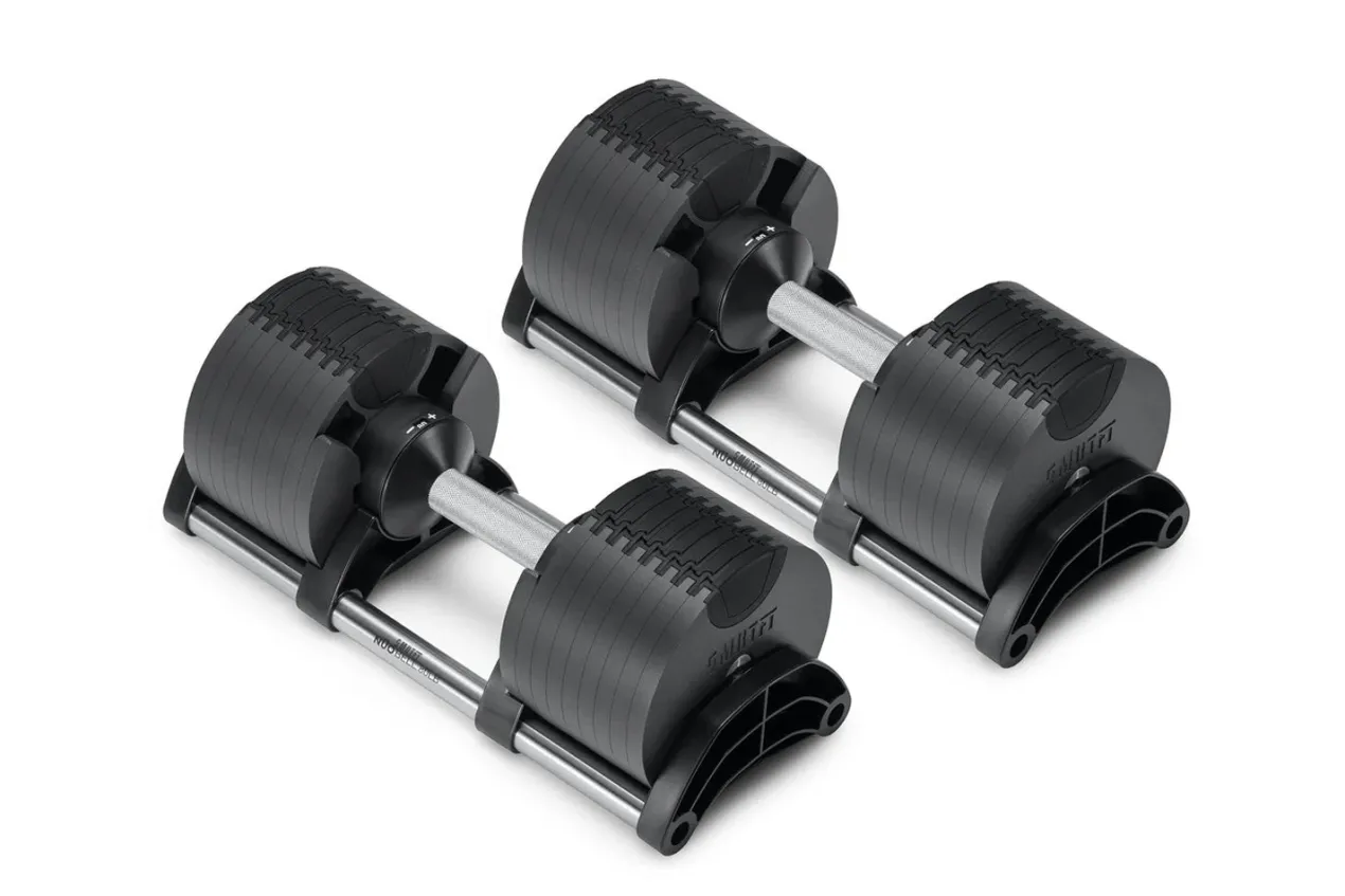 NÜOBELL 80lb Adjustable Dumbbells