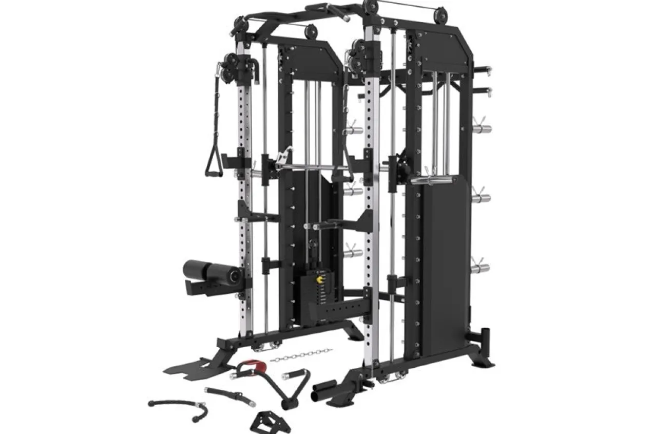 Warrior 801 All-in-One Functional Trainer Cable Crossover Home Gym w/ Smith Machine (🧨JULY 4th SALE)