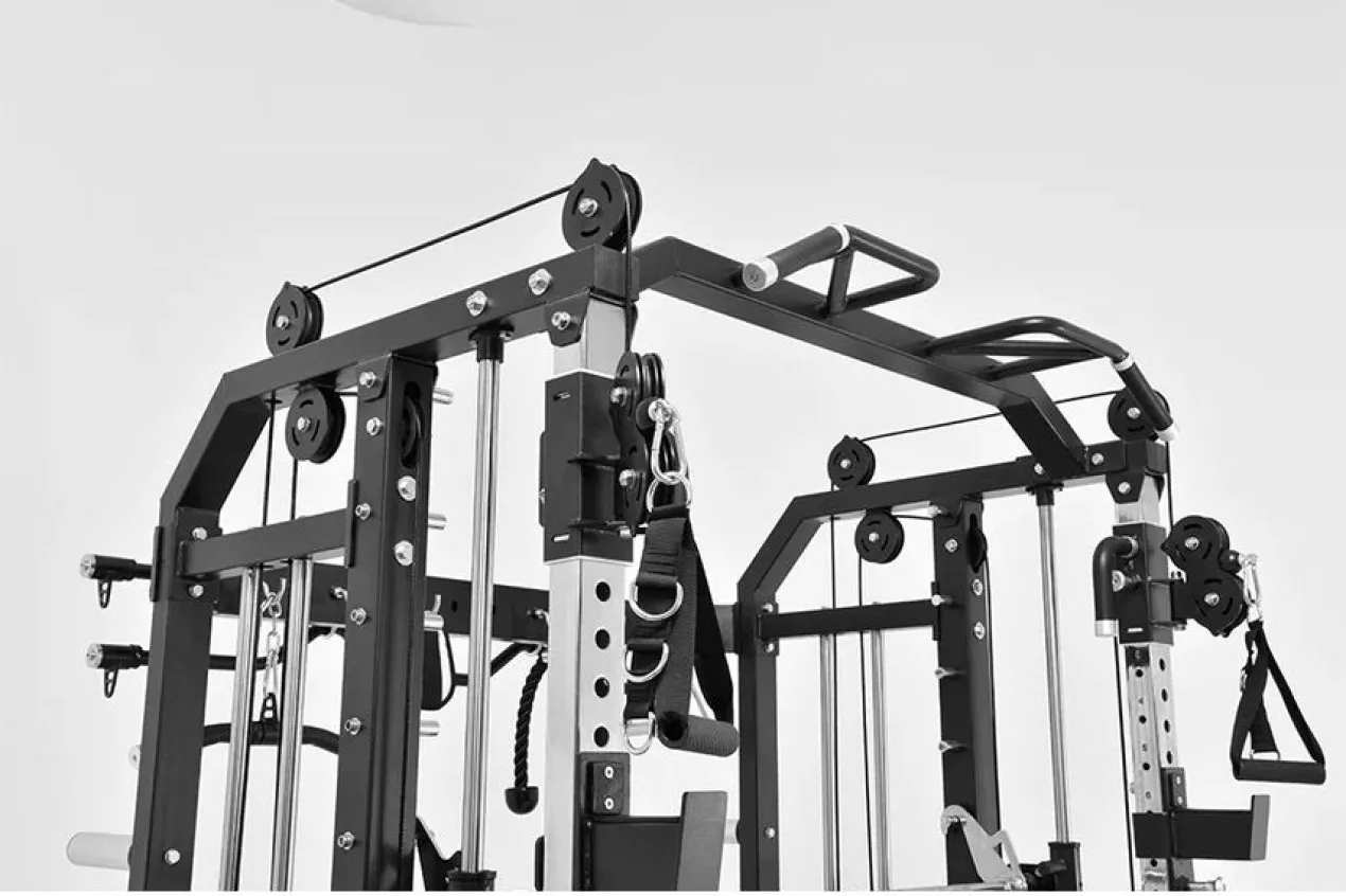 Warrior 801 All-in-One Functional Trainer Cable Crossover Home Gym w/ Smith Machine (🧨JULY 4th SALE)