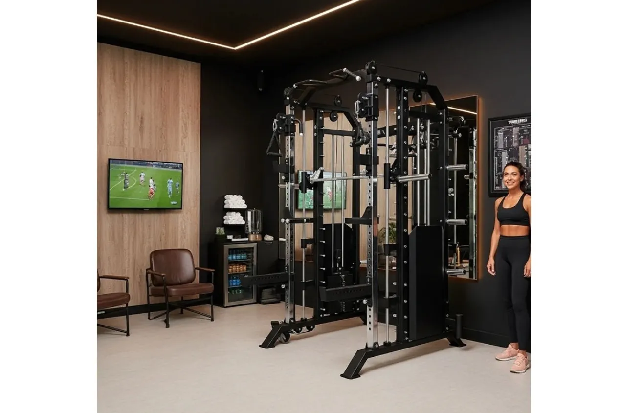 Warrior 801 All-in-One Functional Trainer Cable Crossover Home Gym w/ Smith Machine (🧨JULY 4th SALE)