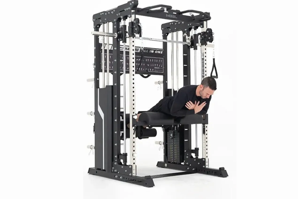 Warrior 901 All-in-One Power Rack Cable Pulley Home Gym w/ Counter-Balanced Smith Machine