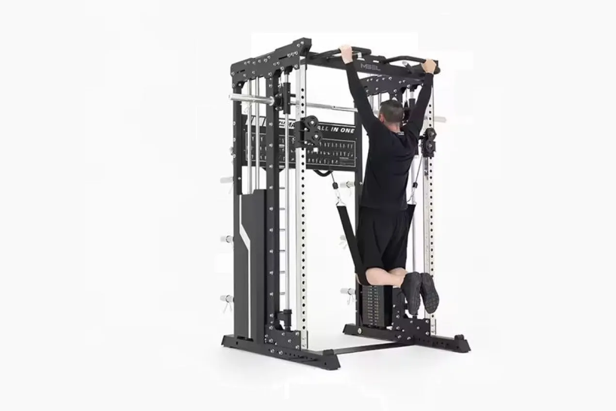 Warrior 901 All-in-One Power Rack Cable Pulley Home Gym w/ Counter-Balanced Smith Machine