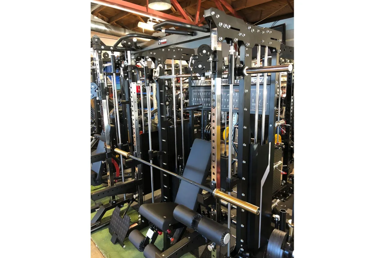 Warrior 901 All-in-One Power Rack Cable Pulley Home Gym w/ Counter-Balanced Smith Machine