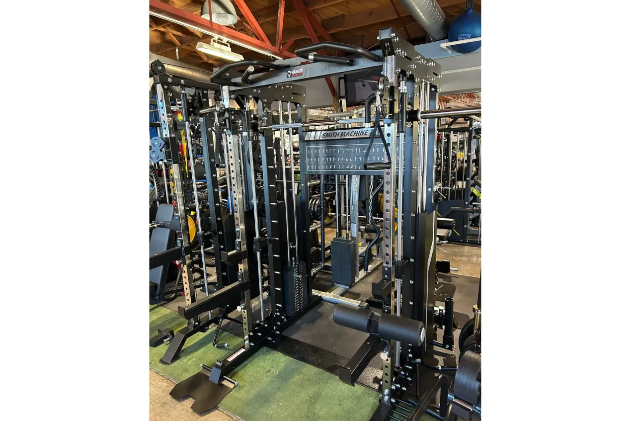 Warrior 901 All-in-One Power Rack Cable Pulley Home Gym w/ Counter-Balanced Smith Machine