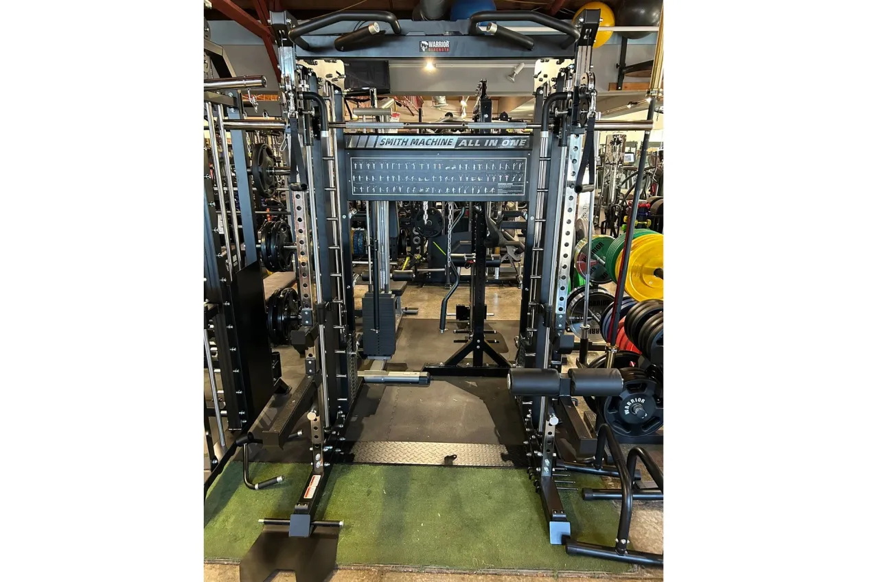 Warrior 901 All-in-One Power Rack Cable Pulley Home Gym w/ Counter-Balanced Smith Machine