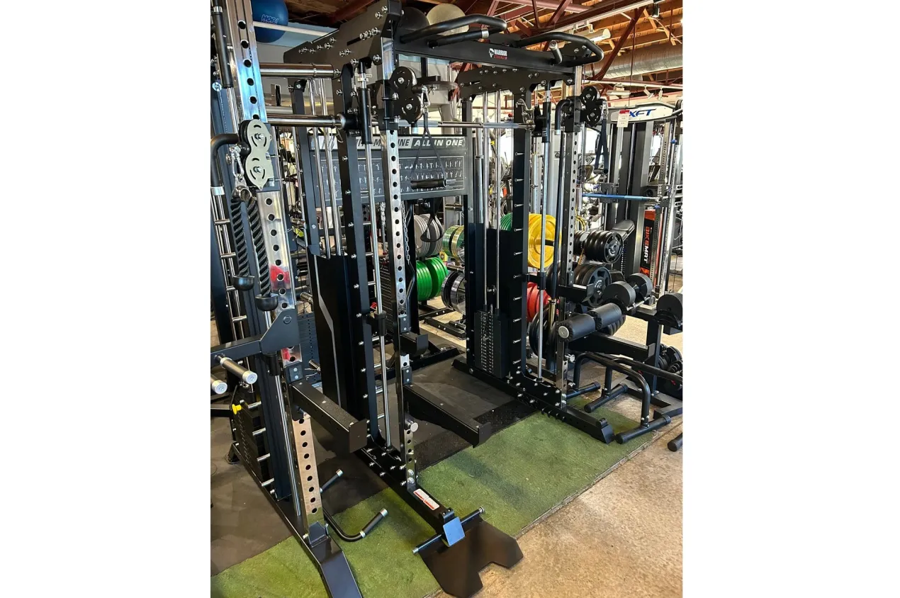 Warrior 901 All-in-One Power Rack Cable Pulley Home Gym w/ Counter-Balanced Smith Machine