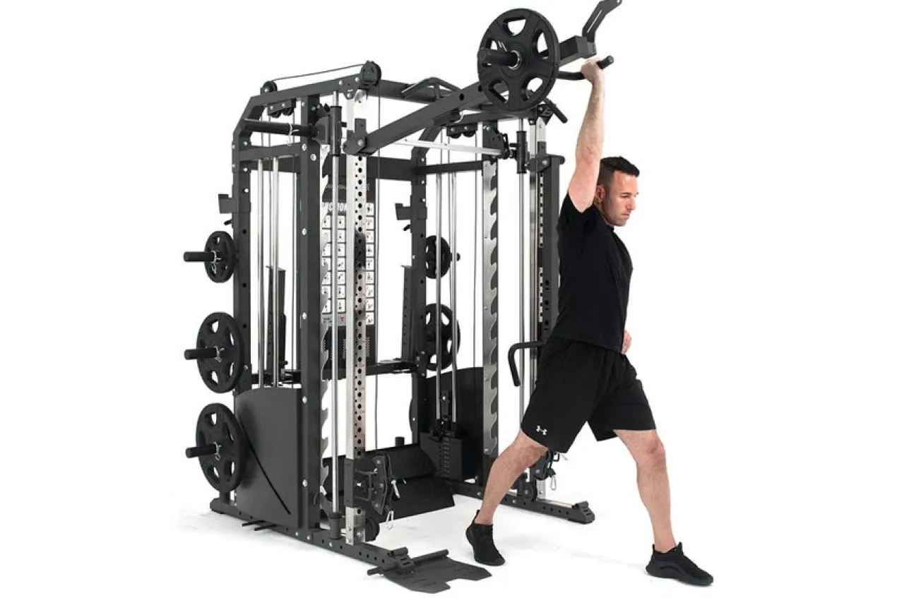 Warrior 701 All-in-One Power Rack Functional Trainer Cable Crossover Home Gym w/ Smith Cage (🧨JULY 4th SALE)