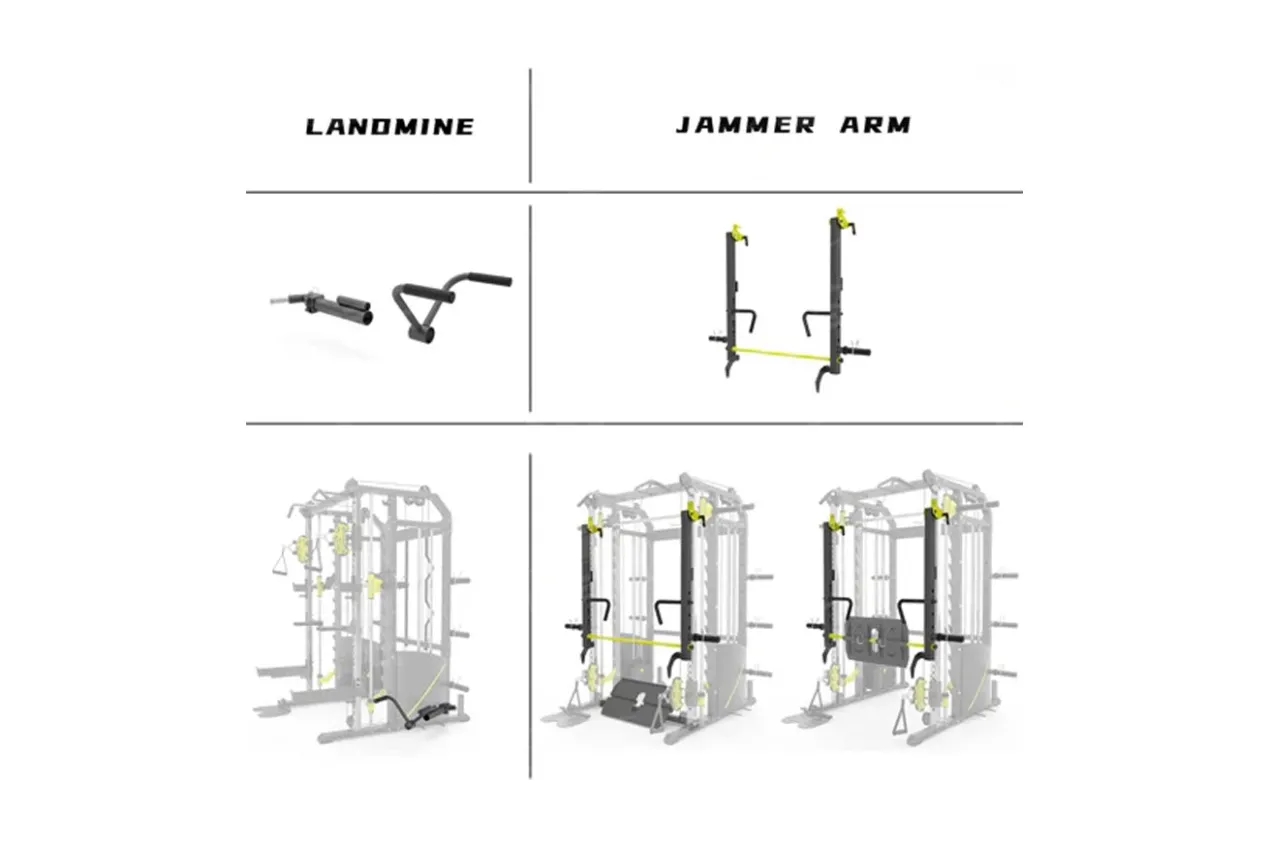 Warrior 701 All-in-One Power Rack Functional Trainer Cable Crossover Home Gym w/ Smith Cage (🧨JULY 4th SALE)