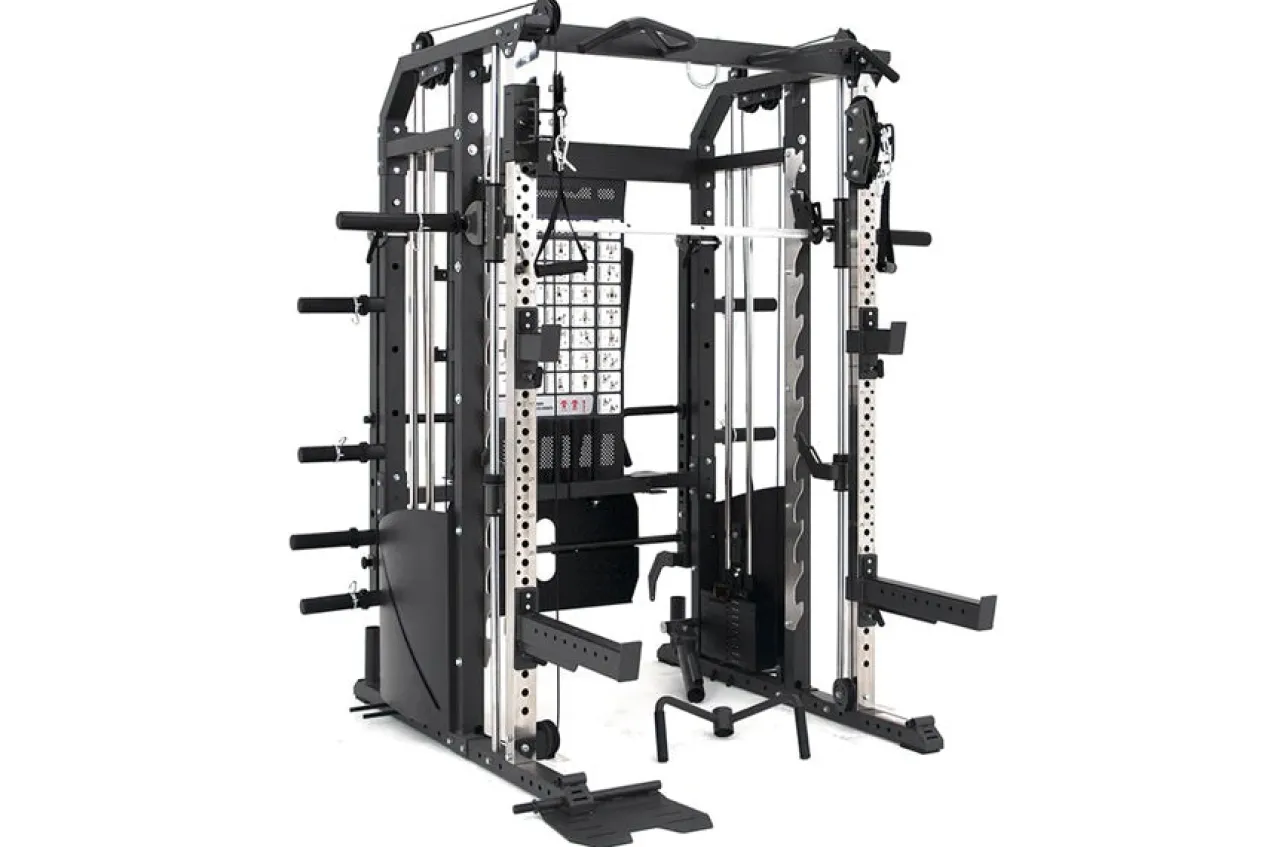 Warrior 701 All-in-One Power Rack Functional Trainer Cable Crossover Home Gym w/ Smith Cage (🧨JULY 4th SALE)