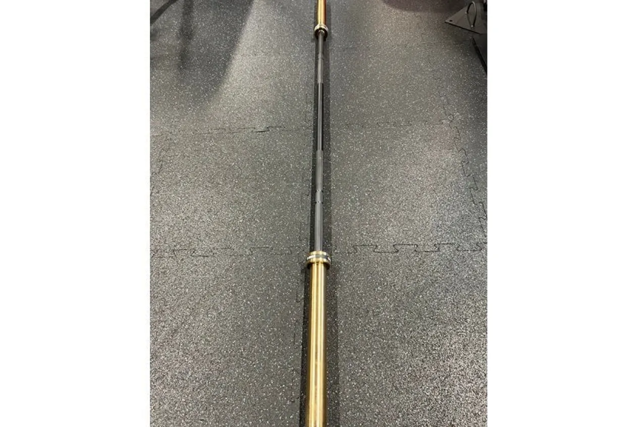 Warrior Black Cerakote & Gold Titanium Barbell