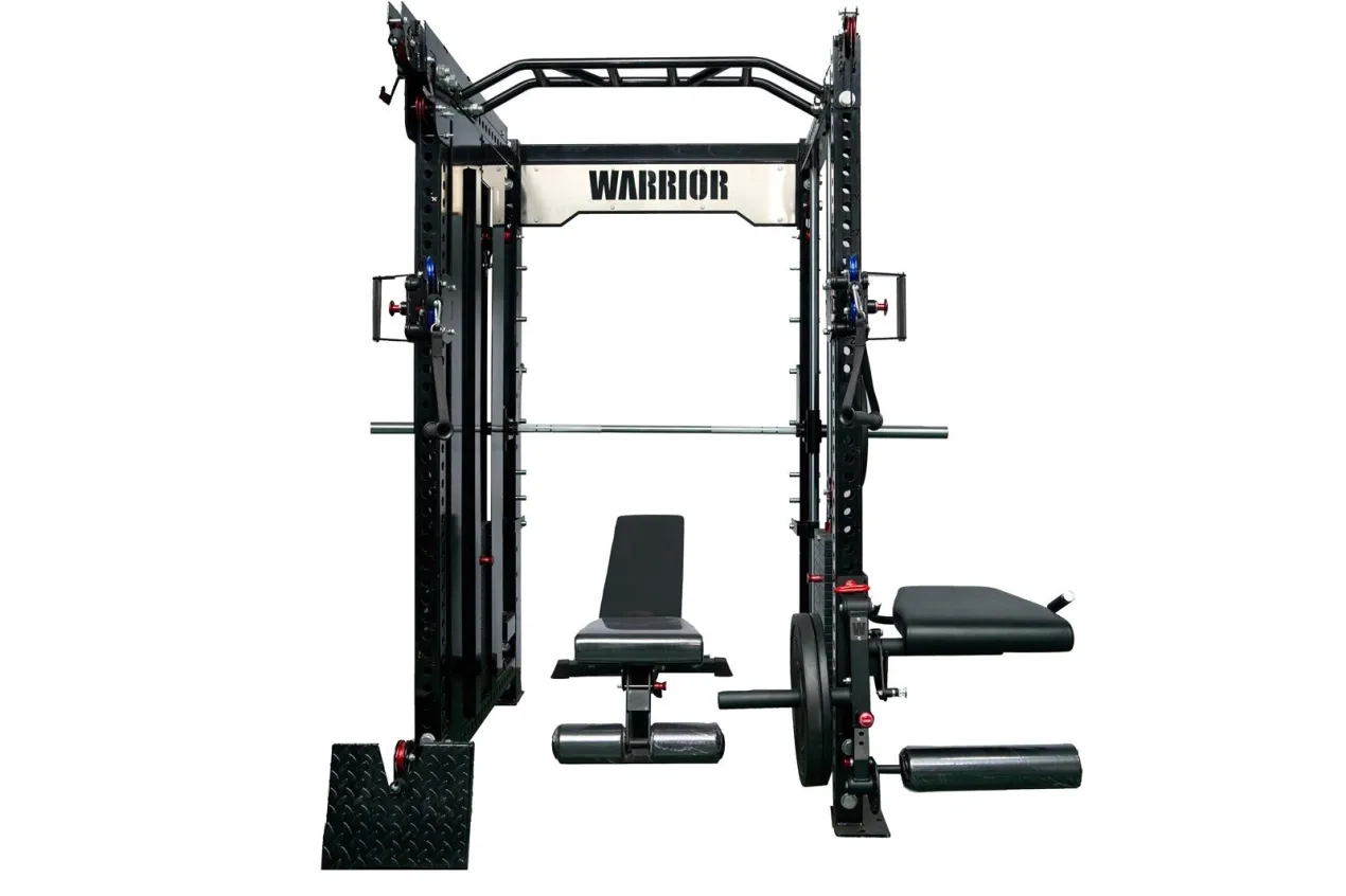 Warrior 3.5 Cable Crossover Pulley Power Rack Gym System w/ Lat Pulldown (Optional Counterbalance Smith) (🧨JULY 4th SALE)